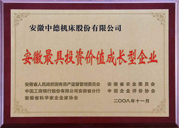 安徽省最具投资代价生长型企业 安徽省最具投资代价生长型企业